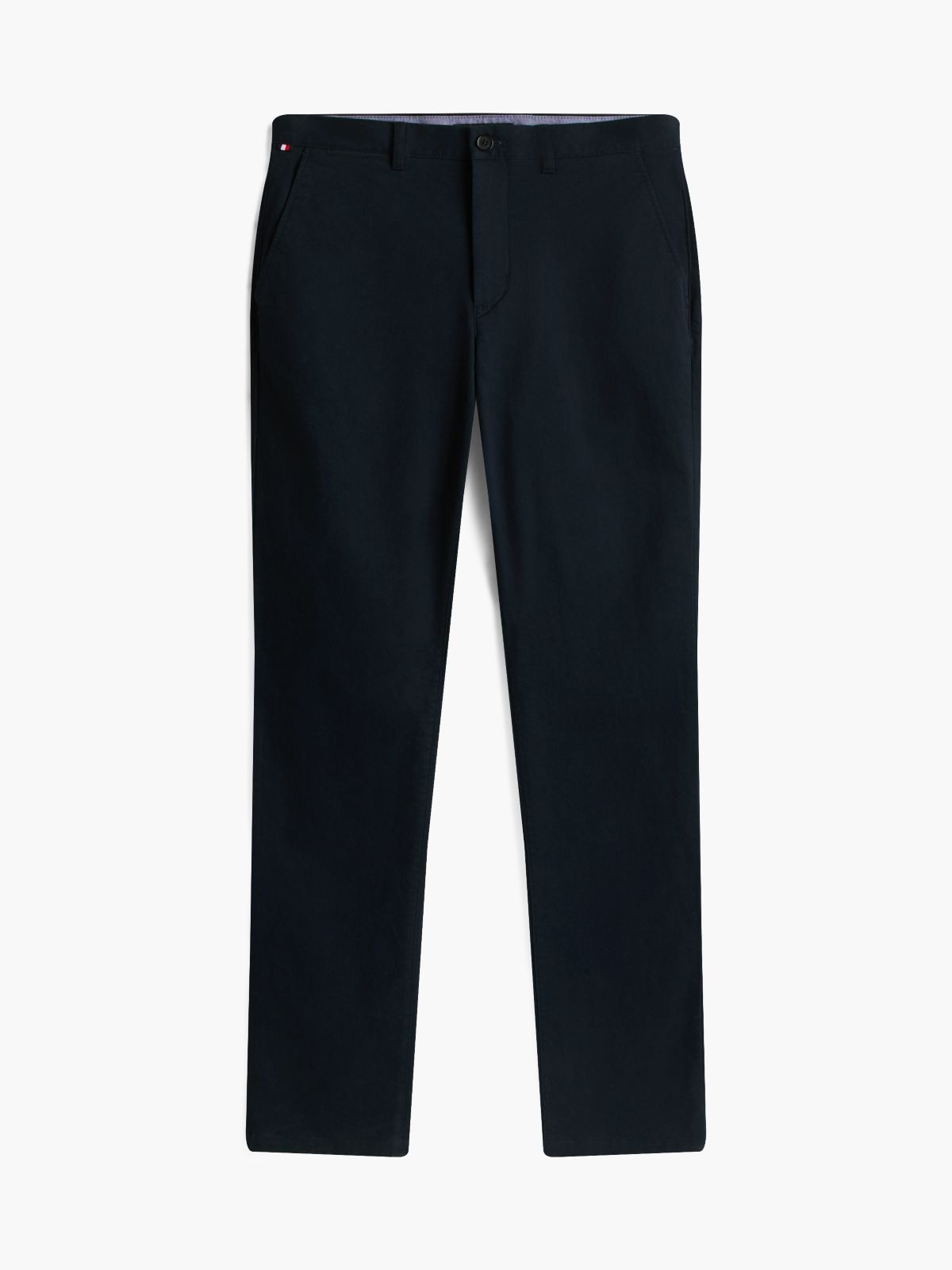 Denton Slim Straight Leg Twill Chinos — Blue