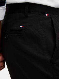 Harlem Tapered Leg Twill Chinos — Black 3