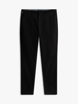 black harlem tapered leg twill chinos for men tommy hilfiger