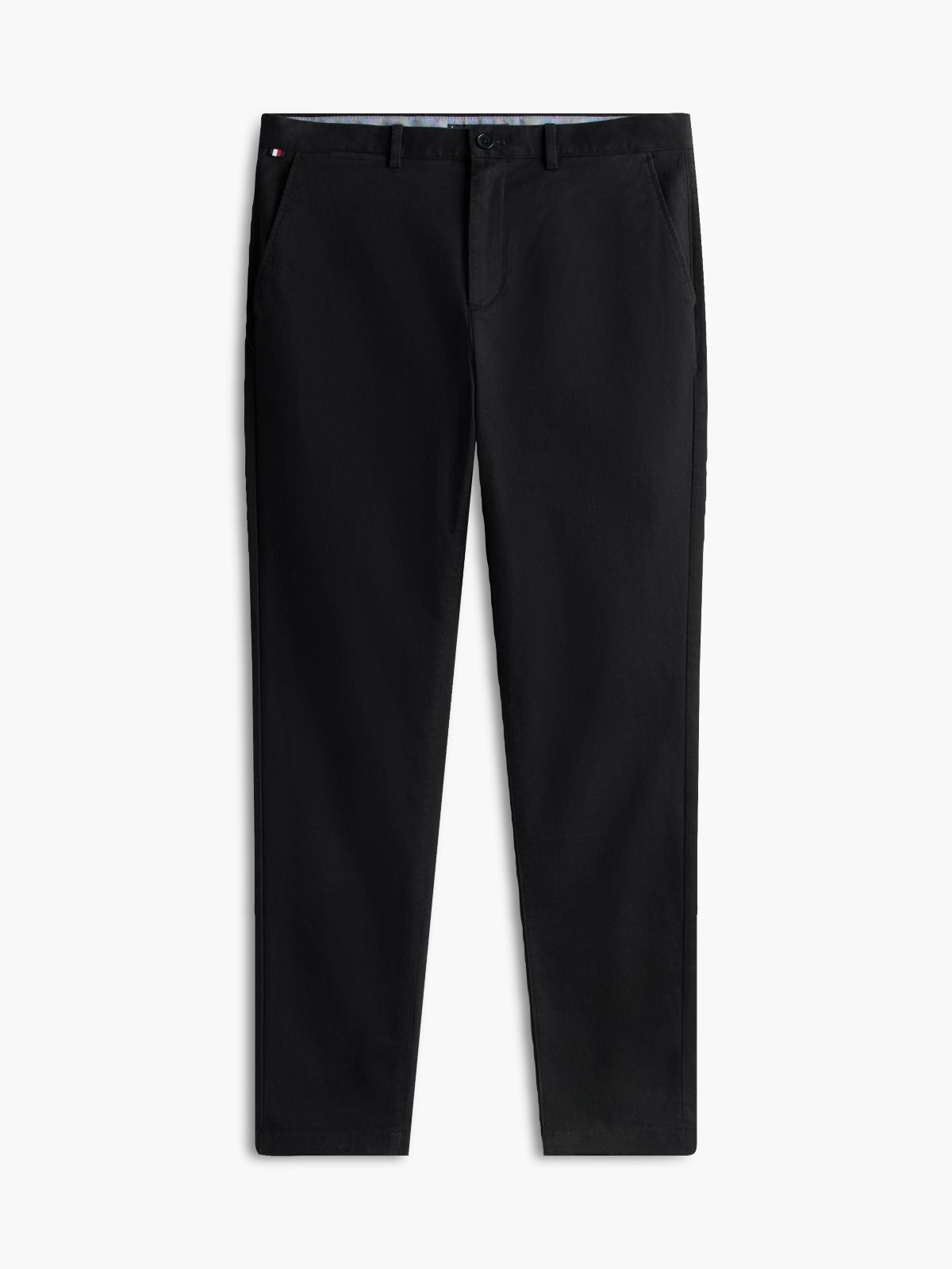Harlem Tapered Leg Twill Chinos — Black