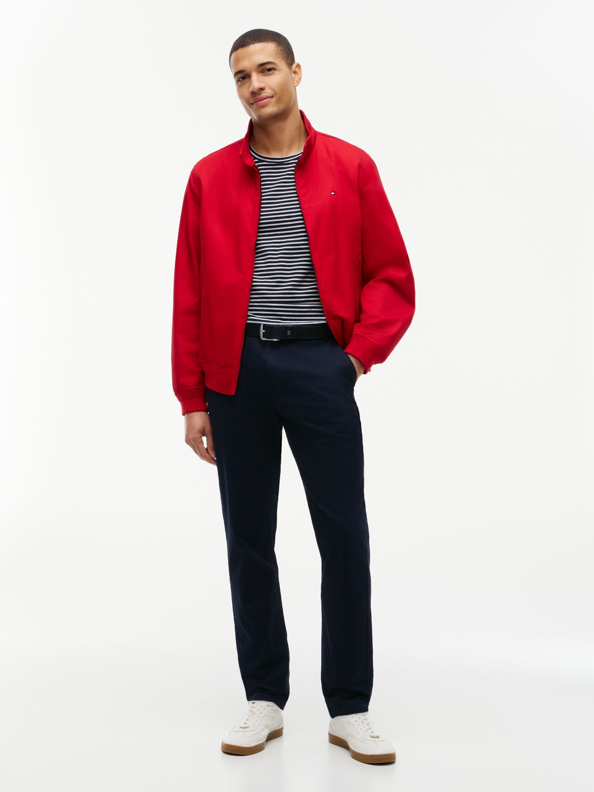 Harlem Tapered Leg Twill Chinos — Blue