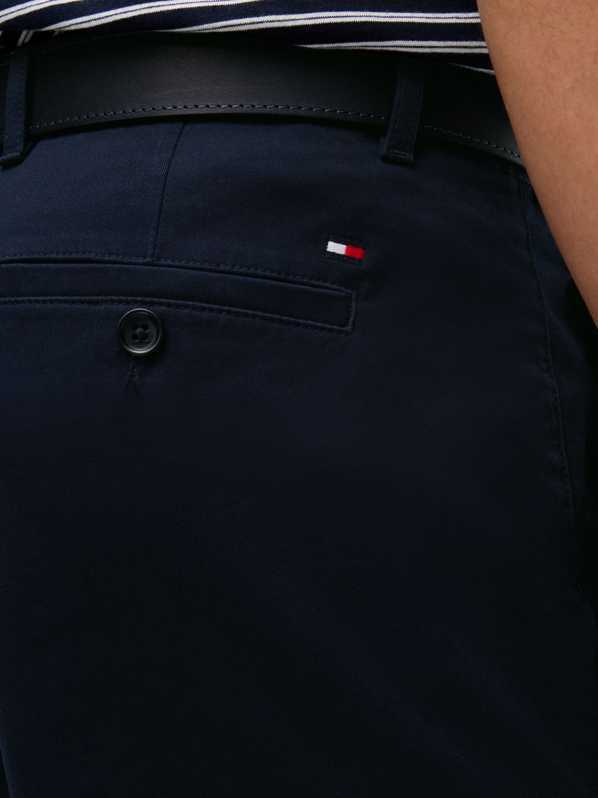 Harlem Tapered Leg Twill Chinos — Blue