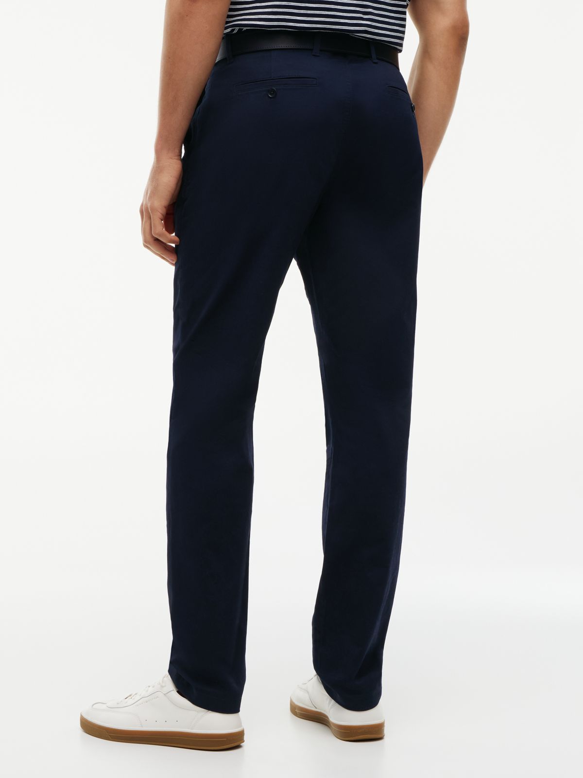 Harlem Tapered Leg Twill Chinos — Blue