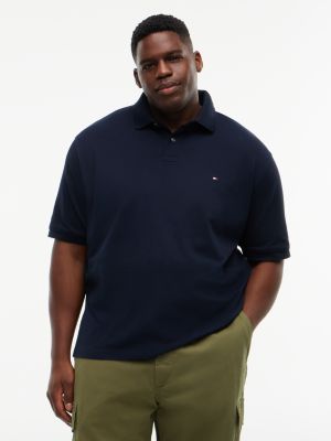 blue plus 1985 regular pique polo shirt for men tommy hilfiger
