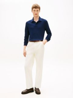 Straight Washed Canvas Carpenter Trousers — Brown 1