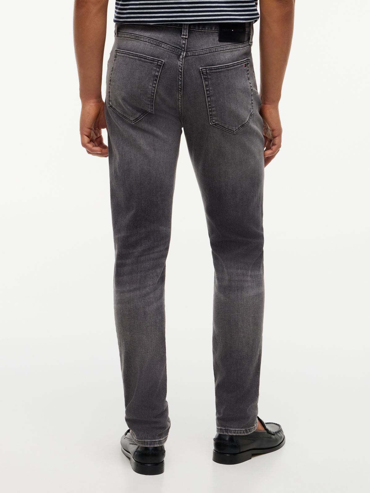 Bleecker Slim Whiskered Jeans — Grey