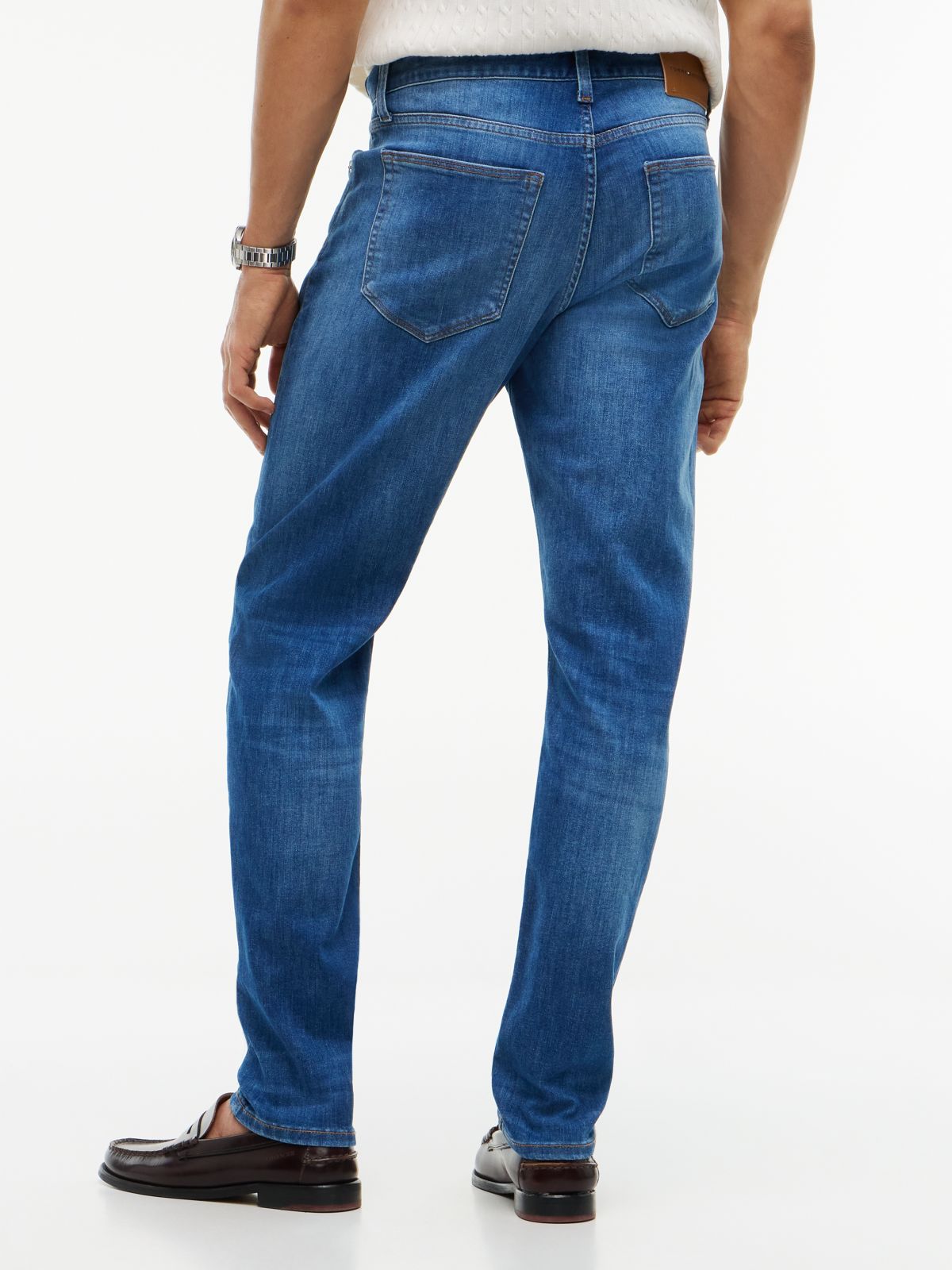 Bleecker Slim Faded Jeans — Blue