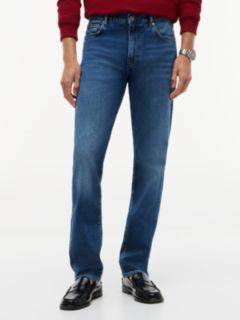 Denton Slim Straight Whiskered Jeans — Blue 1