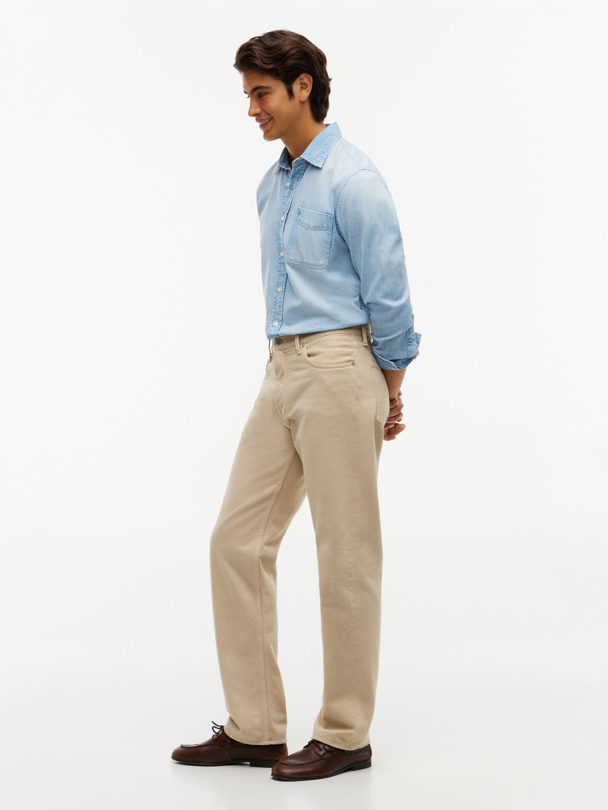 Dover Regular Straight Washed Jeans — Khaki