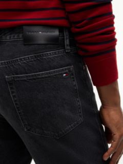 Dover Regular Straight Whiskered Black Jeans — Grey 4