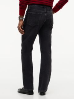 Dover Regular Straight Whiskered Black Jeans — Grey 5