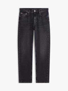 Dover Regular Straight Whiskered Black Jeans — Grey 6