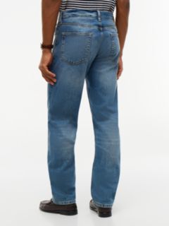 Dover Regular Straight Whiskered Selvedge Jeans — Blue 5