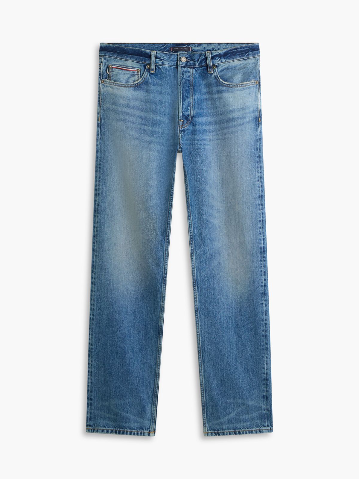 Dover Regular Straight Whiskered Selvedge Jeans — Blue