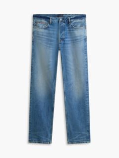 Dover Regular Straight Whiskered Selvedge Jeans — Blue 6