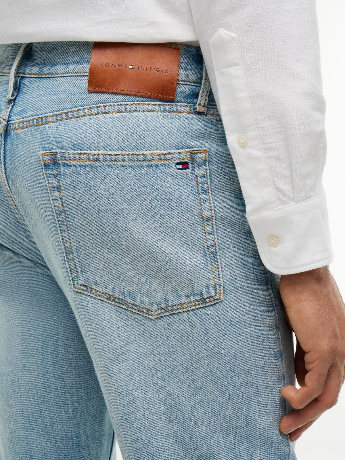 Dover Regular Straight Whiskered Jeans — Blue