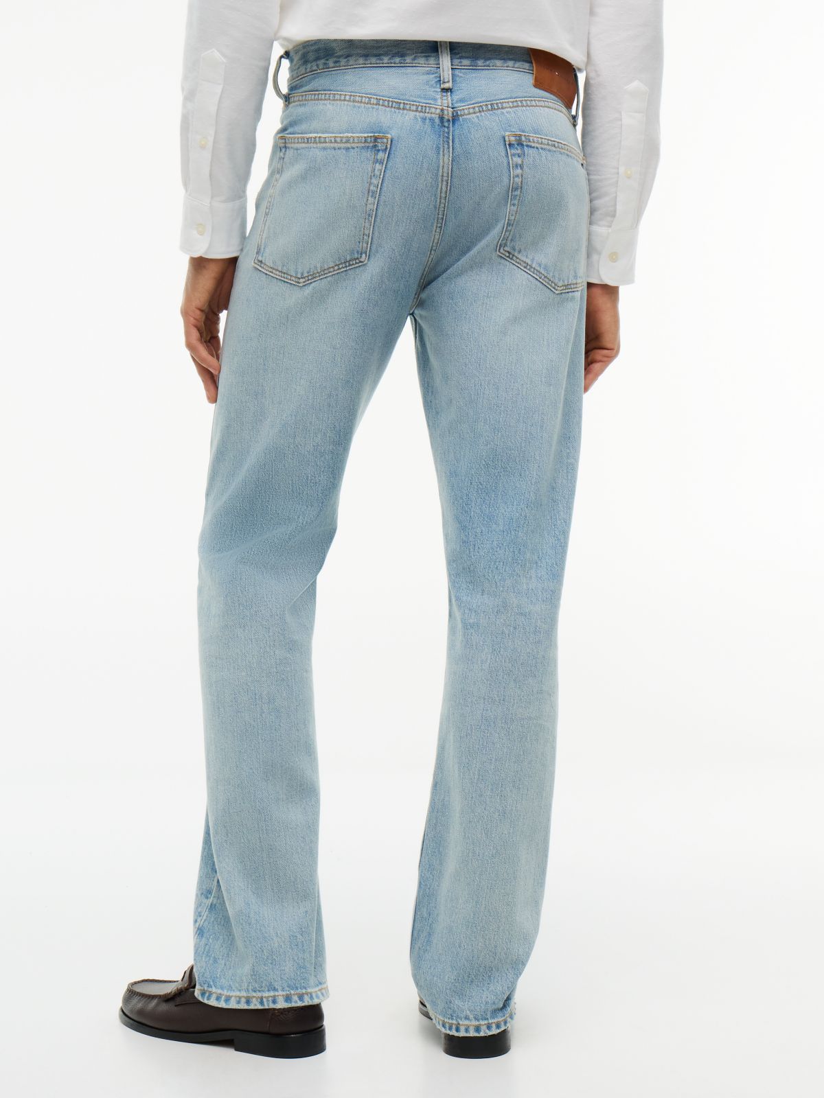 Dover Regular Straight Whiskered Jeans — Blue