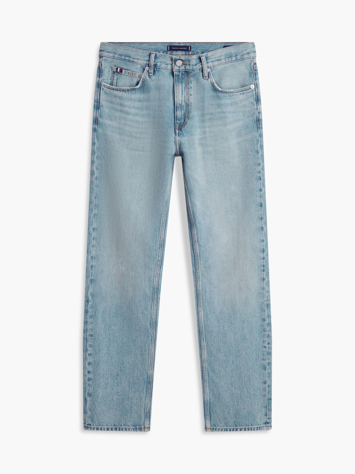 Dover Regular Straight Whiskered Jeans — Blue
