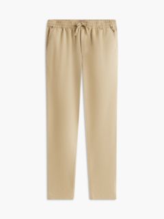 Harlem Tapered Leg Linen Blend Chinos — Beige 5
