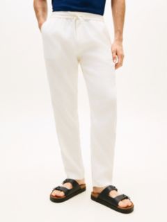 Harlem Tapered Leg Linen Blend Chinos — Yellow 2