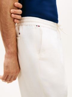 Harlem Tapered Leg Linen Blend Chinos — Yellow 3