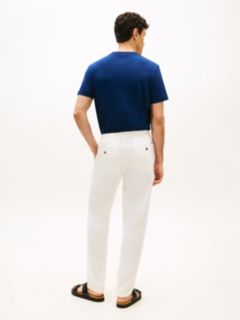 Harlem Tapered Leg Linen Blend Chinos — Yellow 4