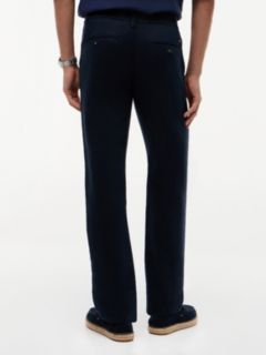 Denton Slim Straight Linen Blend Chinos — Blue 4