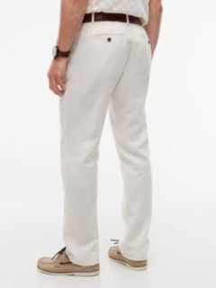 Denton Slim Straight Linen Blend Chinos — Yellow 4