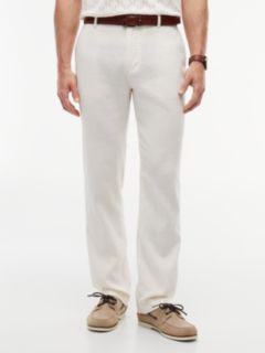 Denton Slim Straight Linen Blend Chinos — Yellow 1