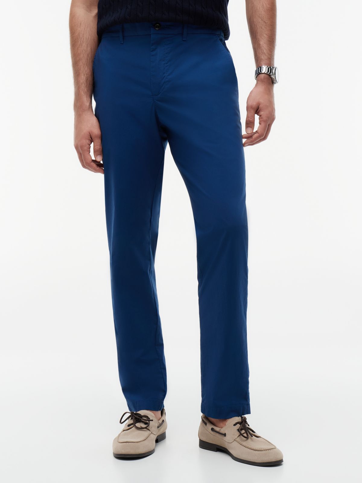 Harlem Lightweight Tapered Leg Chinos — Blue