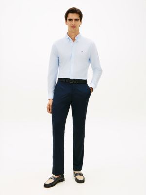 blue harlem leichtgewichtige tapered leg fit chinos für herren - tommy hilfiger