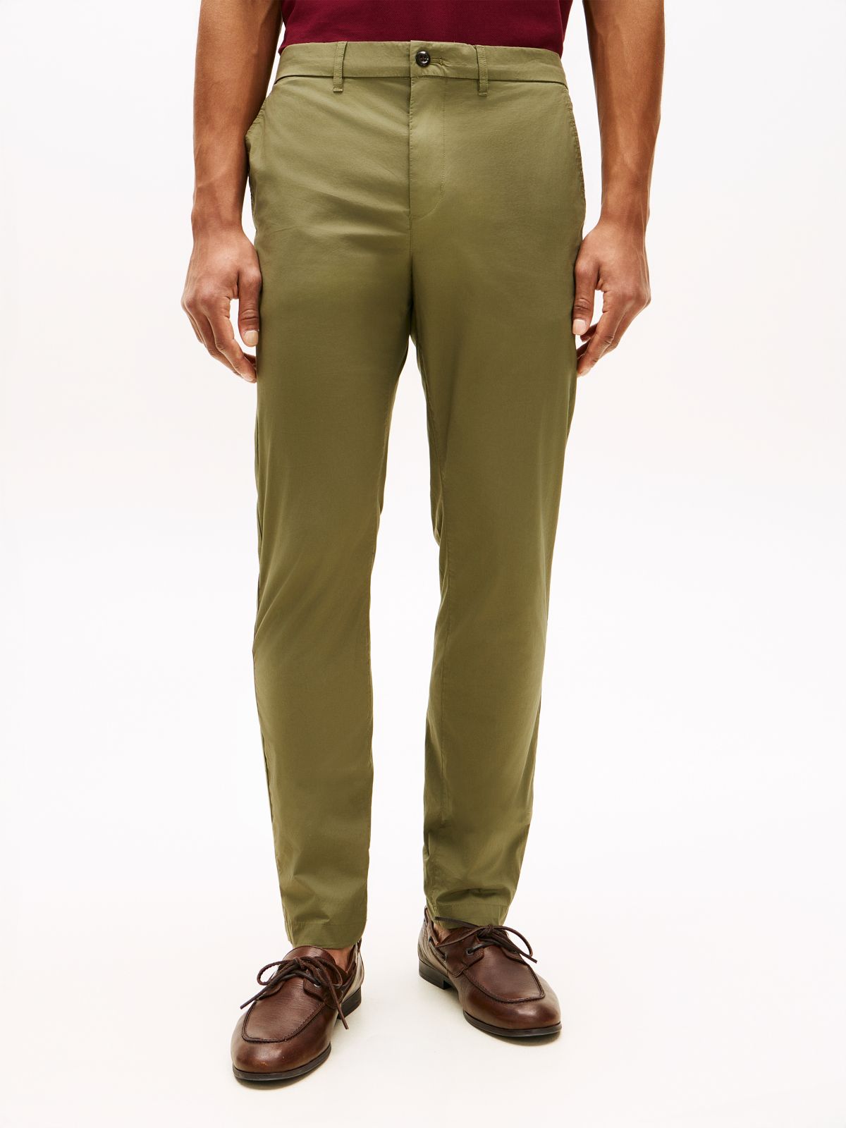 Harlem Lightweight Tapered Leg Chinos — Green