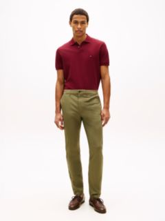 Harlem Lightweight Tapered Leg Chinos — Green 1