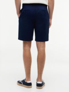 Denton Slim Straight Belted Chino Shorts — Blue 4
