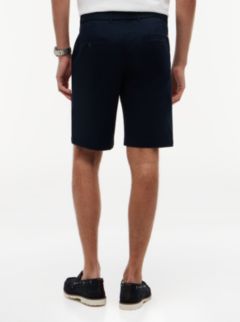 Denton Slim Straight Belted Chino Shorts — Blue 4