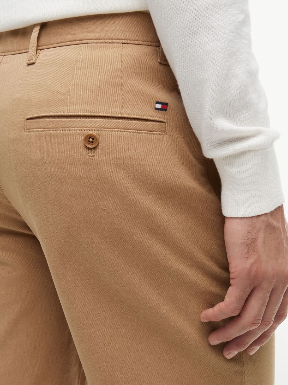 Denton Slim Straight Belted Chino Shorts — Brown