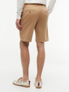 Denton Slim Straight Belted Chino Shorts — Brown 4