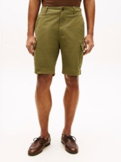 Twill Relaxed Cargo Shorts — Green 2