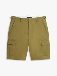 Twill Relaxed Cargo Shorts — Green 5