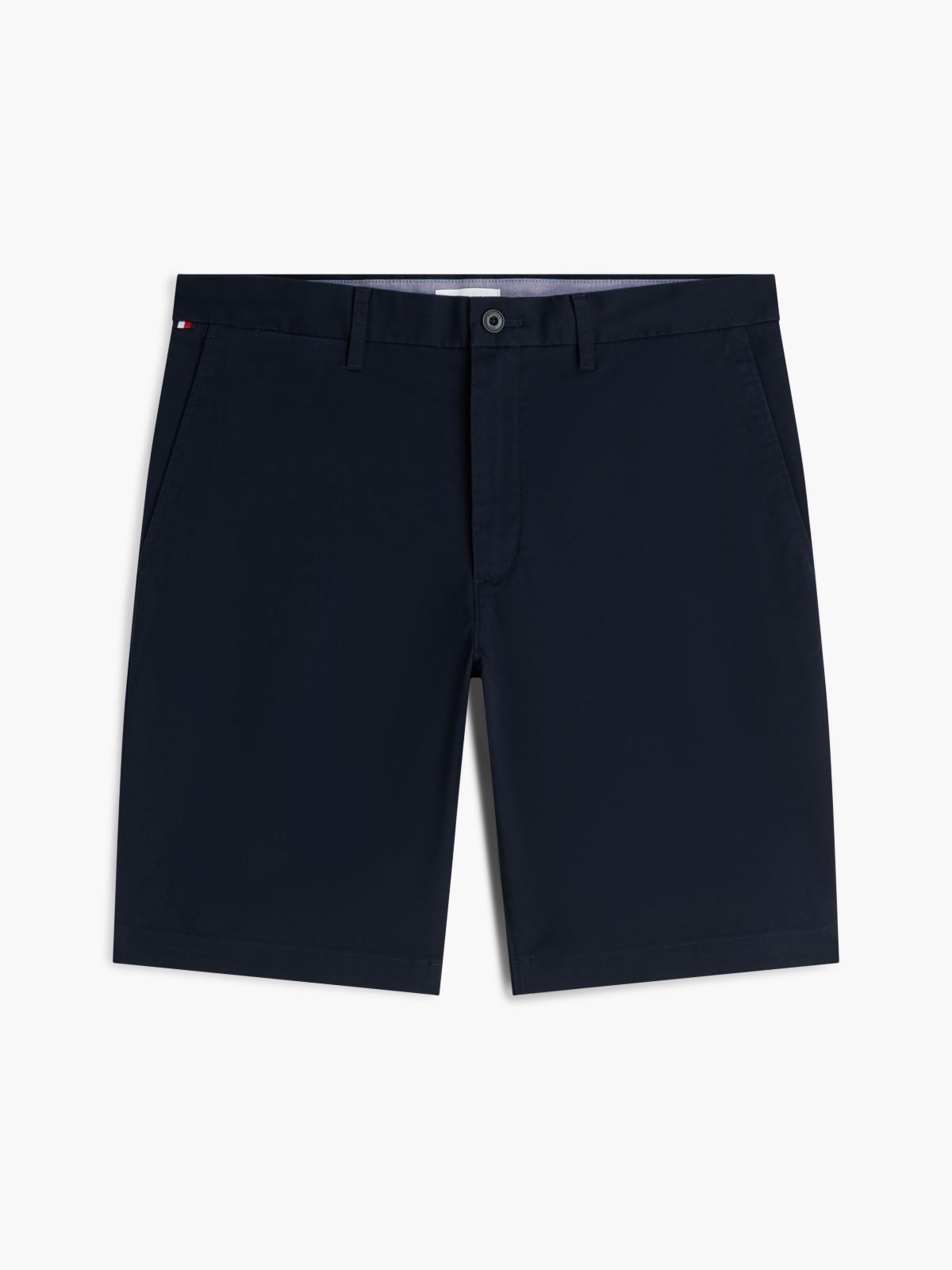 Denton Slim Straight Twill Chino Shorts — Blue