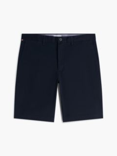 Denton Slim Straight Twill Chino Shorts — Blue 5