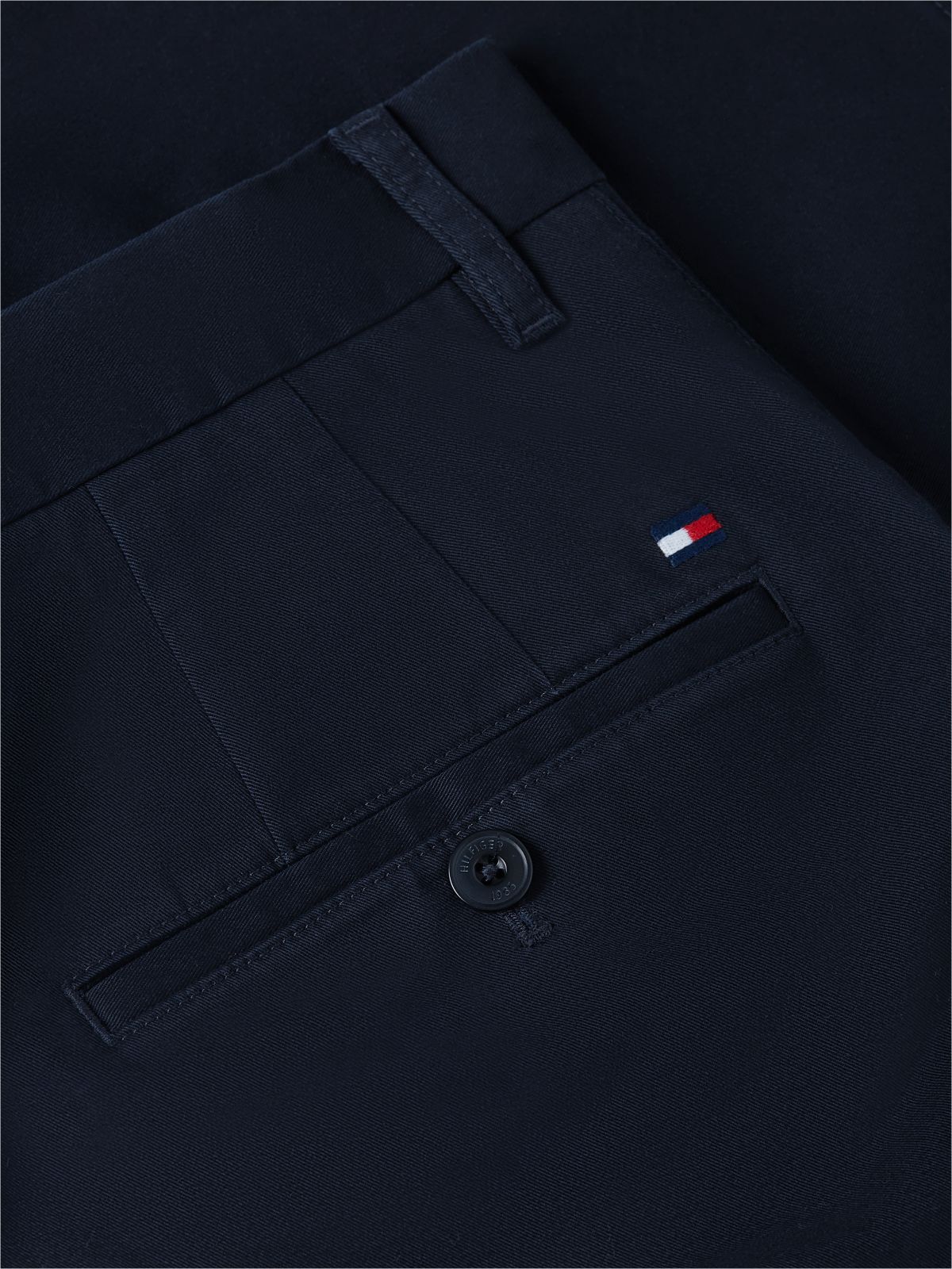 Denton Slim Straight Twill Chino Shorts — Blue