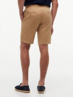 Denton Slim Straight Twill Chino Shorts — Brown 4