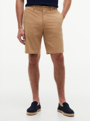 short chino denton couture intérieure 24,1 cm brown pour hommes tommy hilfiger