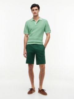Denton Slim Straight Twill Chino Shorts — Green 2