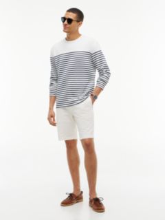 Denton Slim Straight Twill Chino Shorts — Beige 2