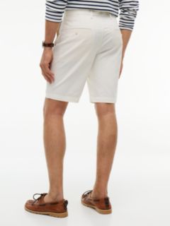 Denton Slim Straight Twill Chino Shorts — Beige 4