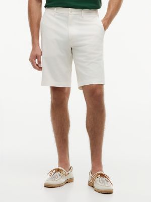 yellow denton twill-chino-shorts mit 24 cm schrittlänge für herren - tommy hilfiger
