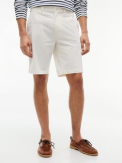 Denton Slim Straight Twill Chino Shorts — Beige 1
