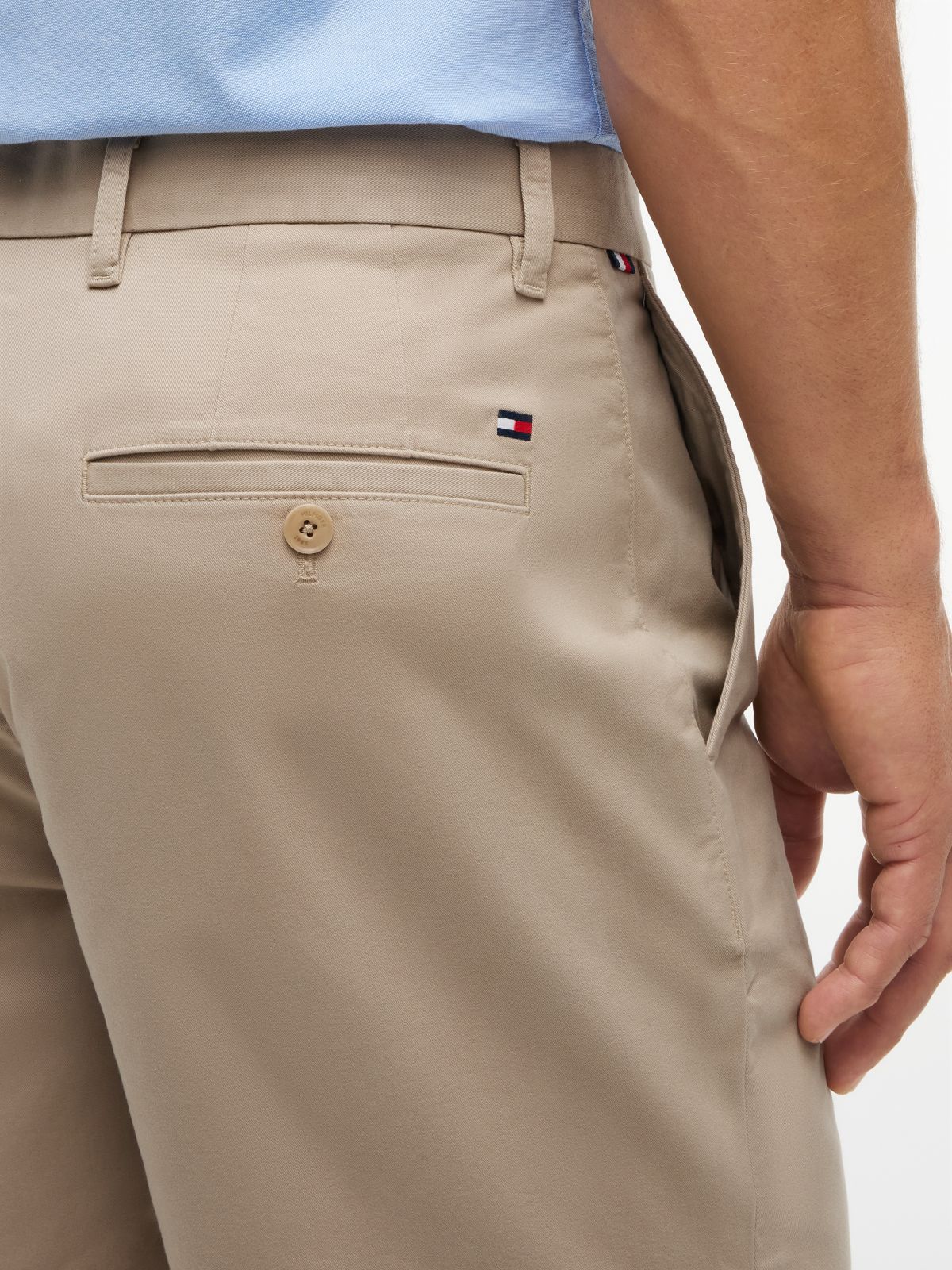 Dover Regular Straight Twill Chino Shorts — Khaki